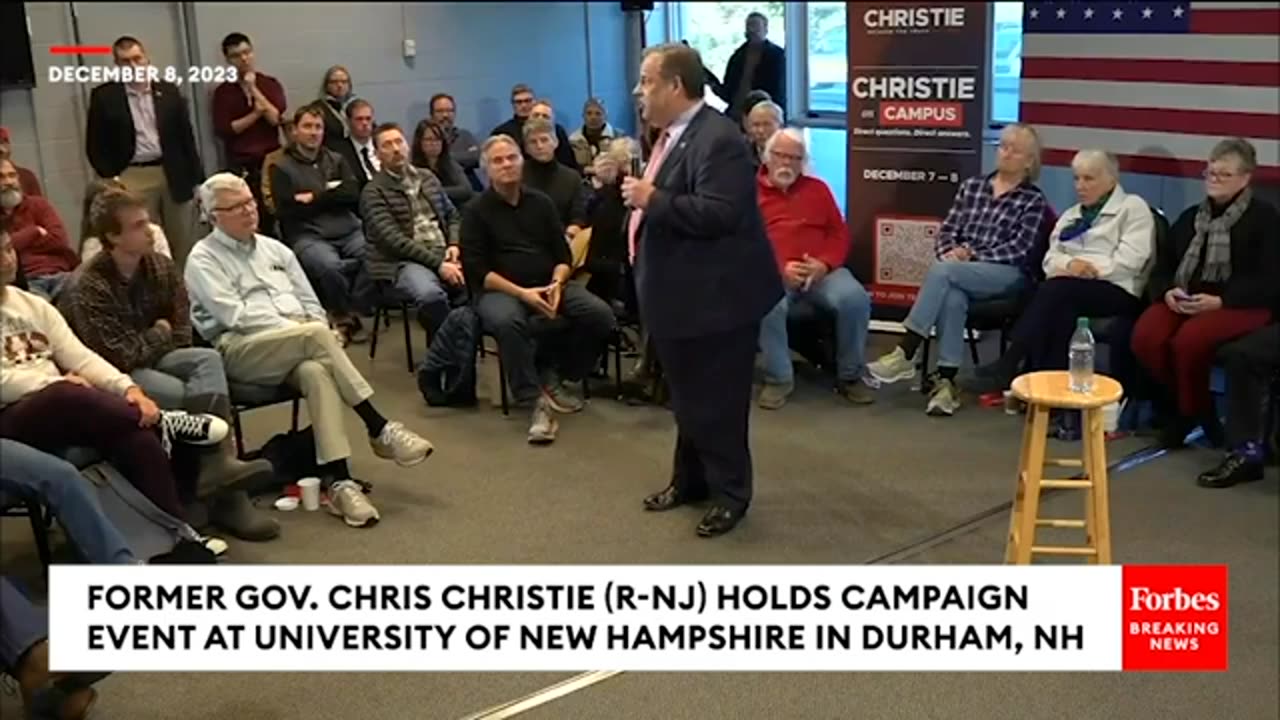 Chris Christie Blasts 'Liar' Trump And Roasts Biden Over Age At NH Town Hall After Fourth GOP Debate