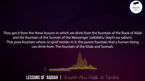 Lessons of 'Aqidah