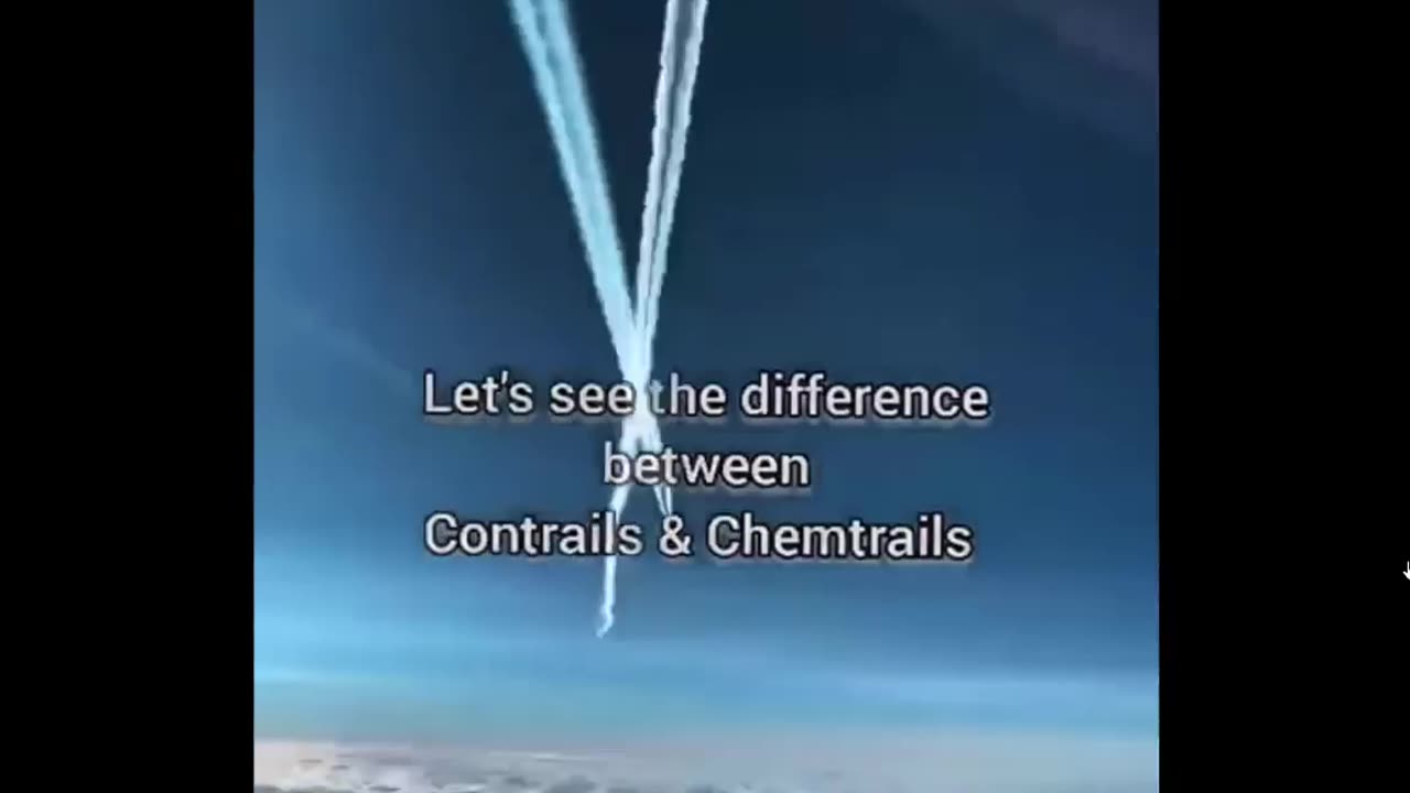 Difference of Contrail and Chemtrail