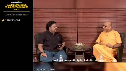 Remove negativity from your mind and become unstoppable Swami gaur gopal das
