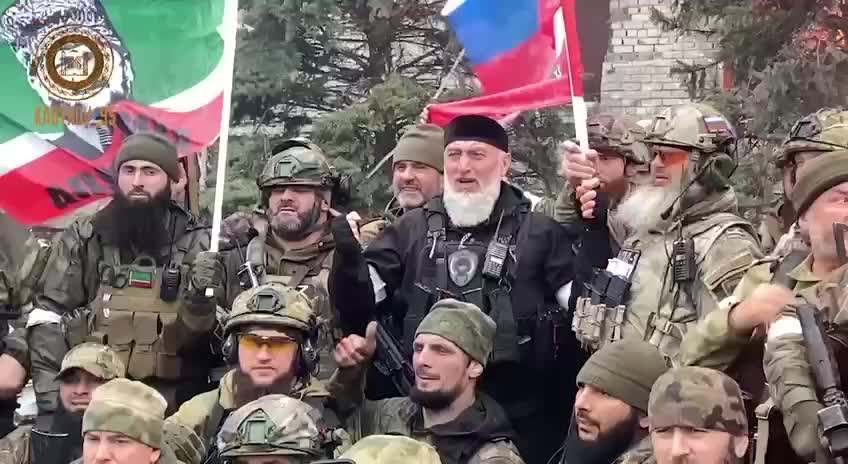 Chechens Celebrate in Mariupol