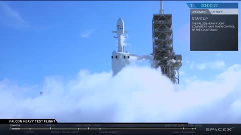 SpaceX fake launch of "fkn heavy"