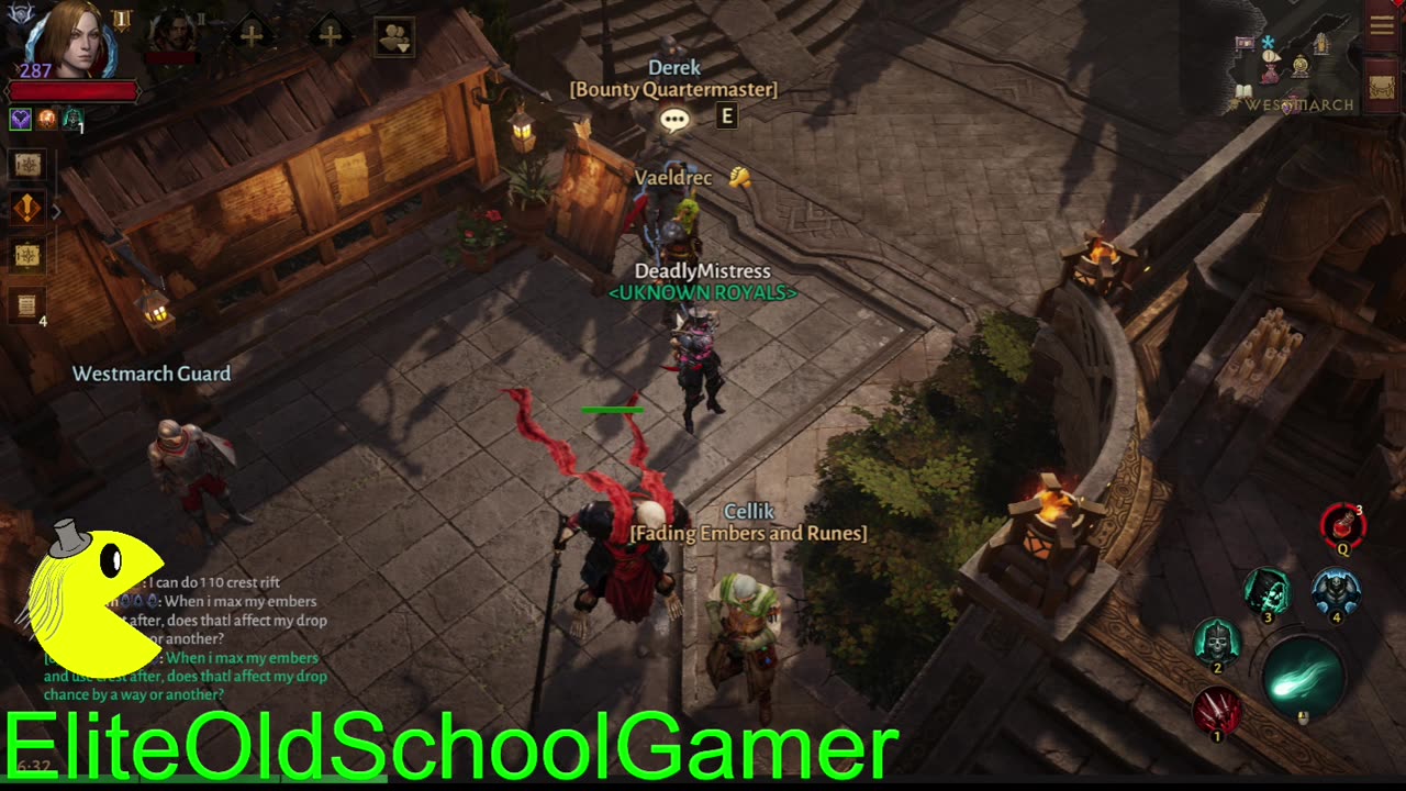 Diablo Immortal - Blood Knight Gameplay - Levels 60 Paragon level 273-290