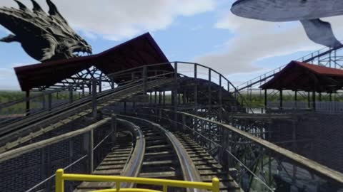 VR Video SHARK Roller Coaster