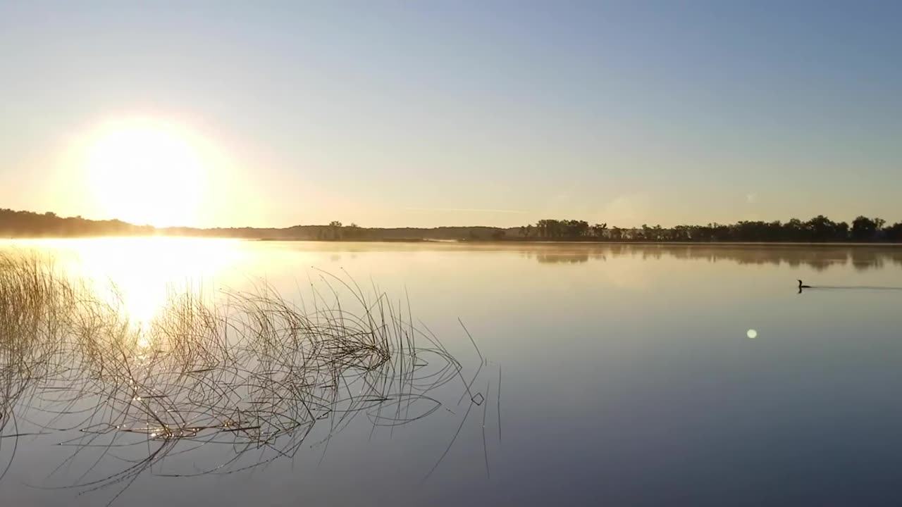 Beautiful Sunrise over a Minnesota Lake - Over 1 hr!