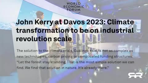 John Kerry: need for a war-like effort to collapse the global farming industry