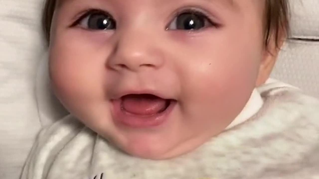 Cute baby girl adorable smile