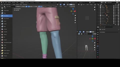 blender esculpido 10 piernas