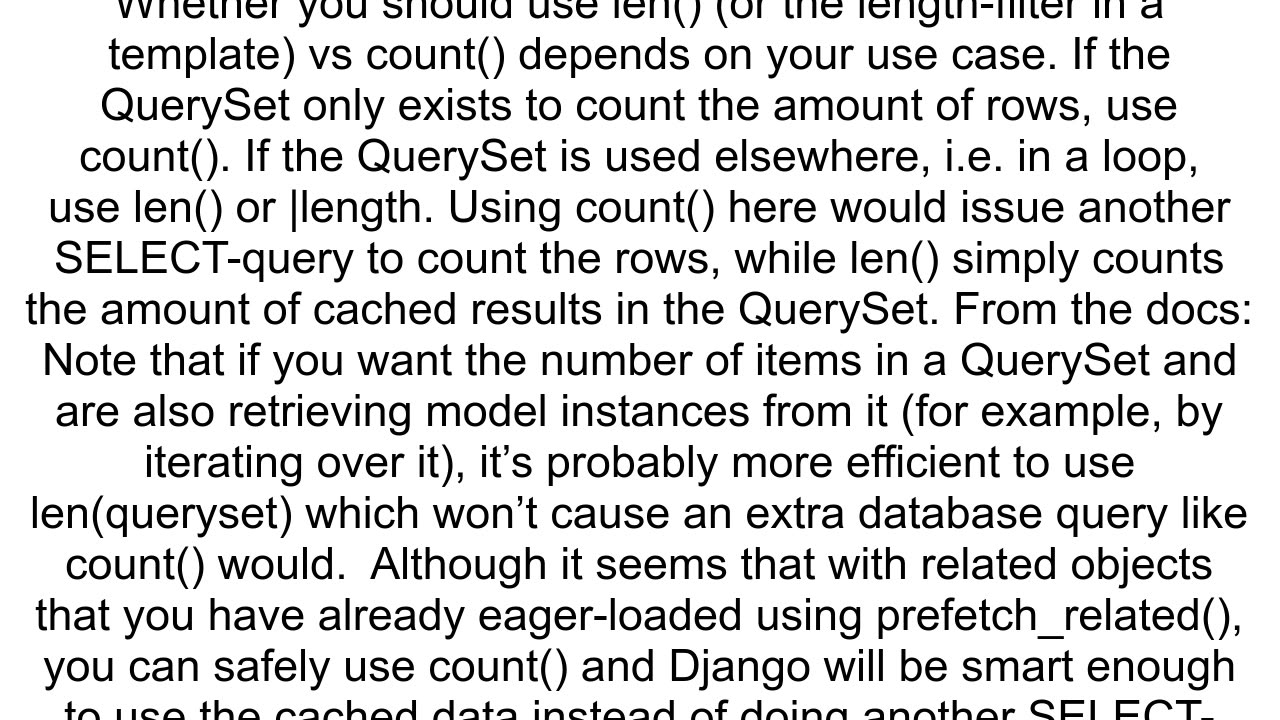 django show the length of a queryset in a template