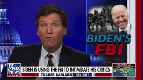 Tucker Exposes Biden's FBI Terrifying Intimidation Tactics Against His Political Opponents