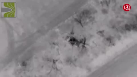 Ukrainian bomber drone “hunts” $4 million 72B tank hidden by Russians in forest