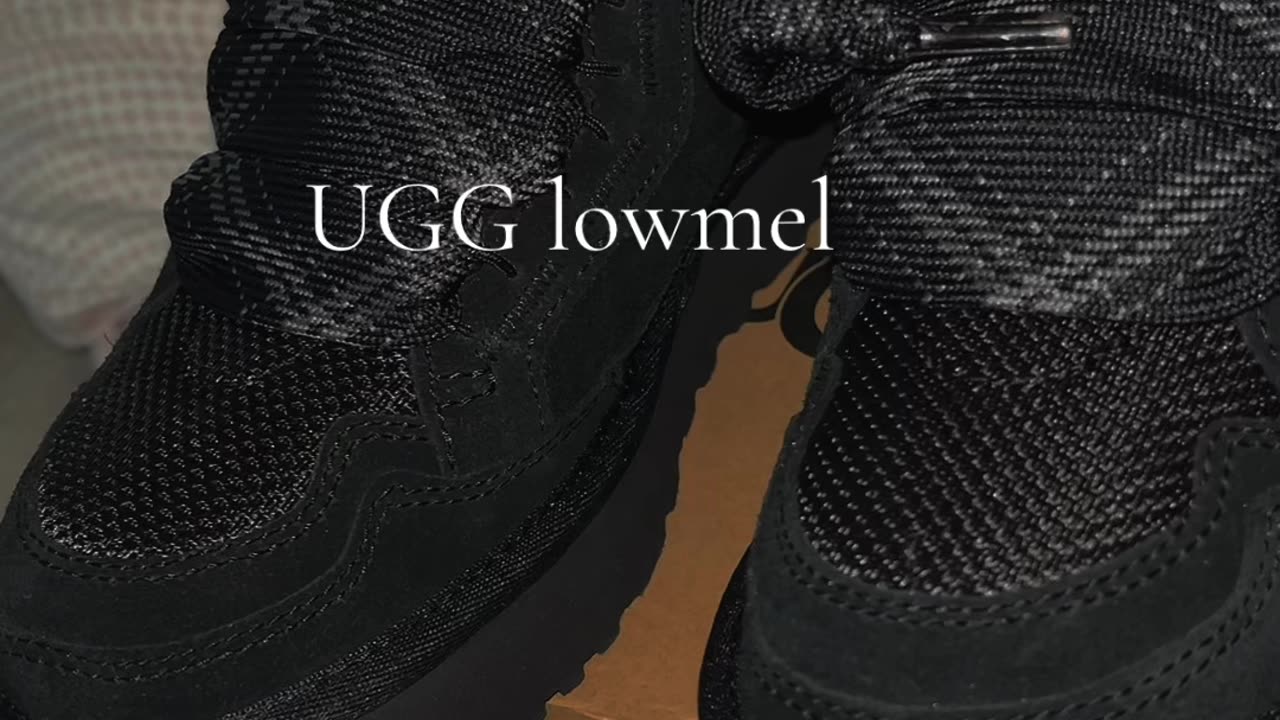 The UGG Lowmel Black is NOW available at 750Kicks 🖤