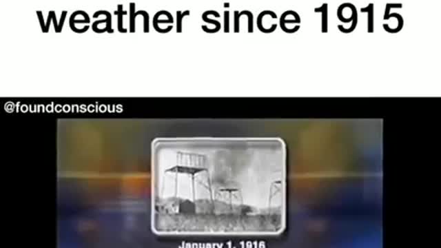 Manipulating the weather since 1915