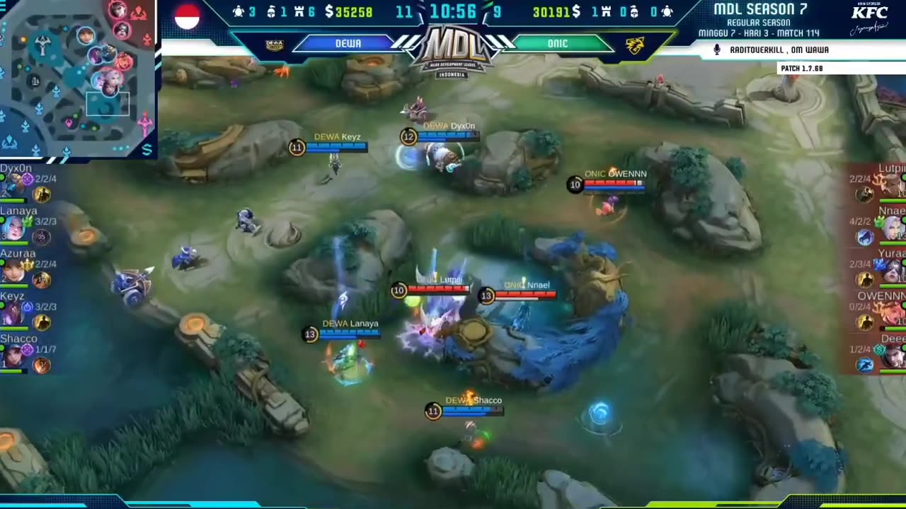 MDL ID - ONIC PRODIGY VS DEWA UNITED GAME 1 | ONIC VS DEWA GAME 2 MDL ID SEASON 7 WEEK 7