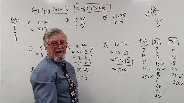 Math Ratios 03 Simplifying Simple Mixture