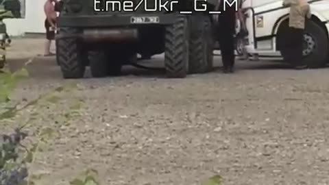 Nothing unusual, just Ukrainians steal diesel fuel, which is intended for the front