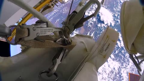 Astronauts accidentally lose a shield in space