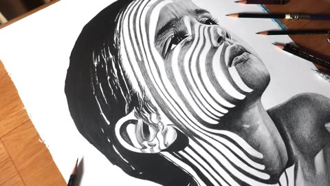 Drawing Portrait with pencils ✏️