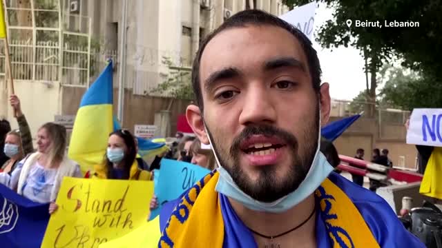 'Stop Putin': protesters around the world express fears
