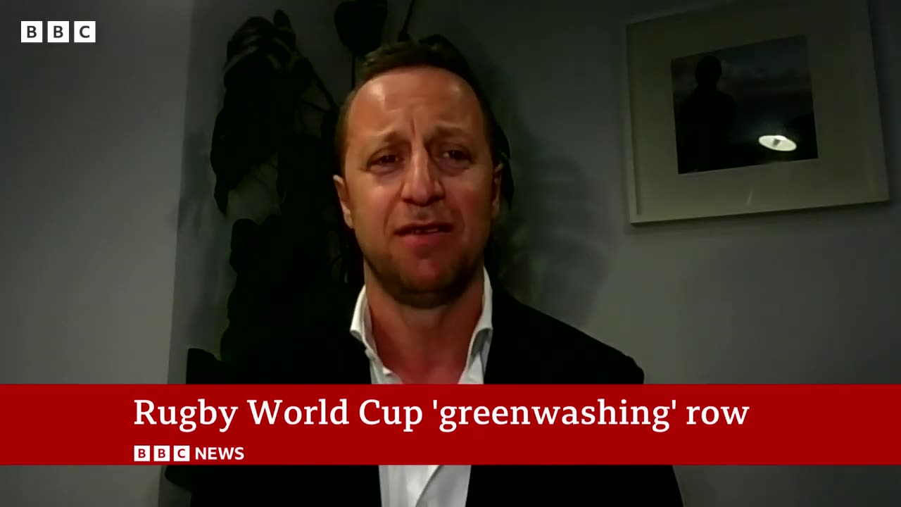 Rugby World Cup 'greenwashing' row erupts - BBC News