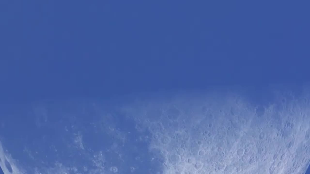 Super Zoom on Moon Half Moon 🌙 #shorts