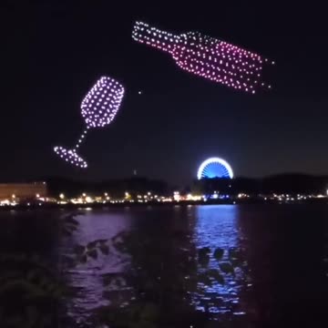 Drone show at the wine festival in France. What else can be done with drones???