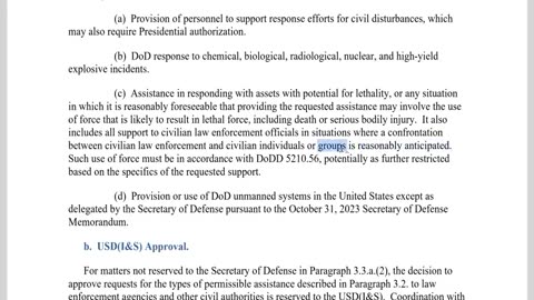 Dept. Of Defense New Directive allows Lethal Force Against AMERICAN Citizens!! #Civilwar2024