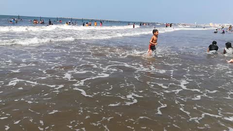 Summer Blue Water In Ras El Bar beach