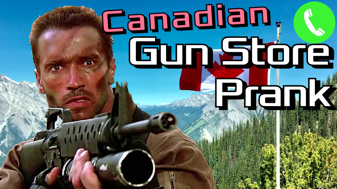 Arnold Calls Canadian Gun Stores - Prank Call