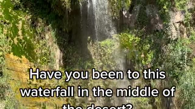 Have you been to this waterfall in the middle of the desert?