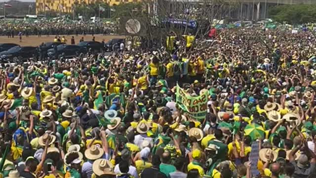 Millions in the street in Rio.