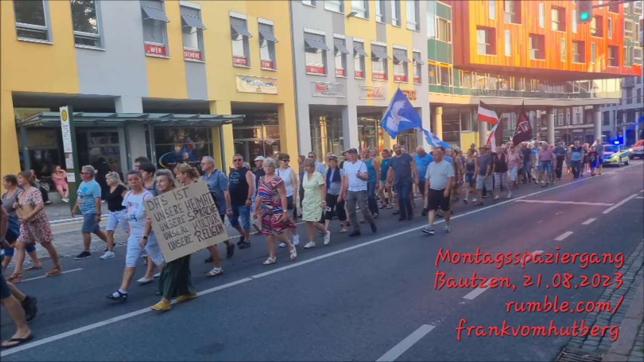 MONTAGSSPAZIERGANG - BAUTZEN, 21 08 2023, 133. MAHNWACHE 🕊 - Start und Ankunft