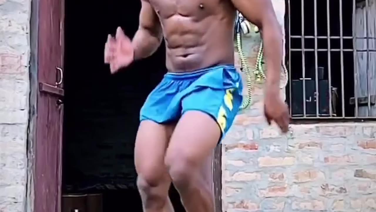 Hulk men workout outdoor