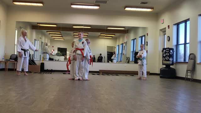 Boys in karate