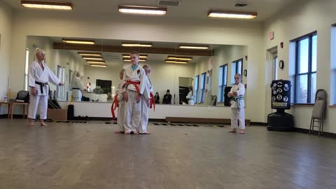 Boys in karate