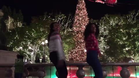 CHLOE and MAUD TAP DANCE 12 DANCING DAYS OF CHRISTMAS BEYONCE, MARIAH, JACKSON 5, and more