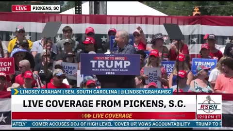 Lindsey Graham Booed at Trump Rally - Trump “When I need those Liberal Votes He’s There. We’ll Straighten him Out”