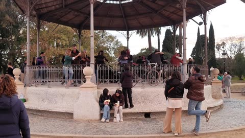 Dancing in Barcelona Ciutadella Park