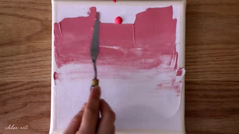 Acrylic painting | Pink Cloud Painting | Painting Tutorial for beginners