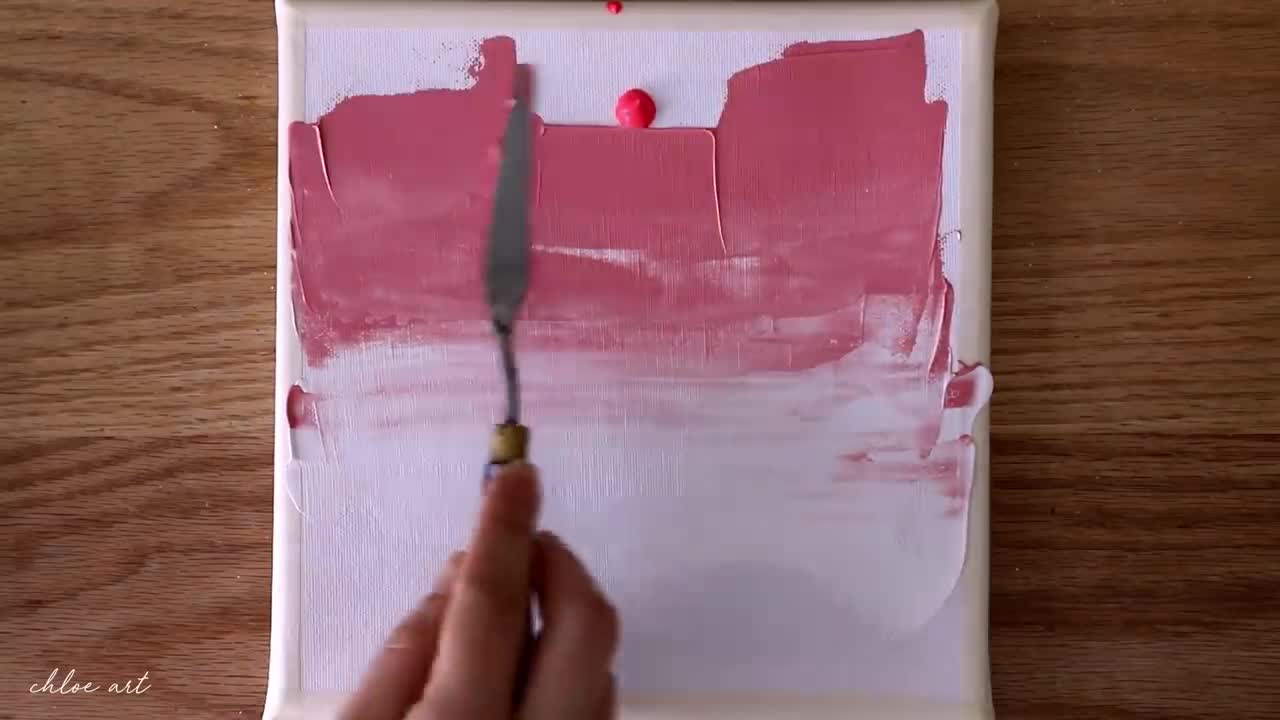 Acrylic painting | Pink Cloud Painting | Painting Tutorial for beginners