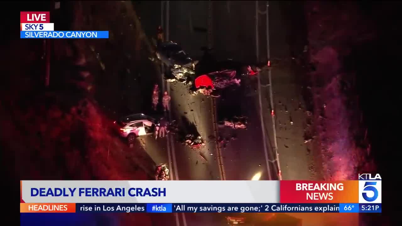 1 dead after multi-vehicle crash involving Ferrari in Orange County