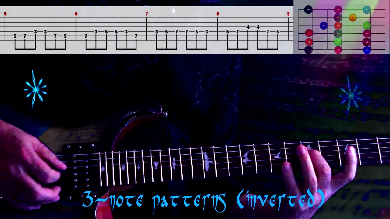 Mixolydian Mode (3-note patters inverted)