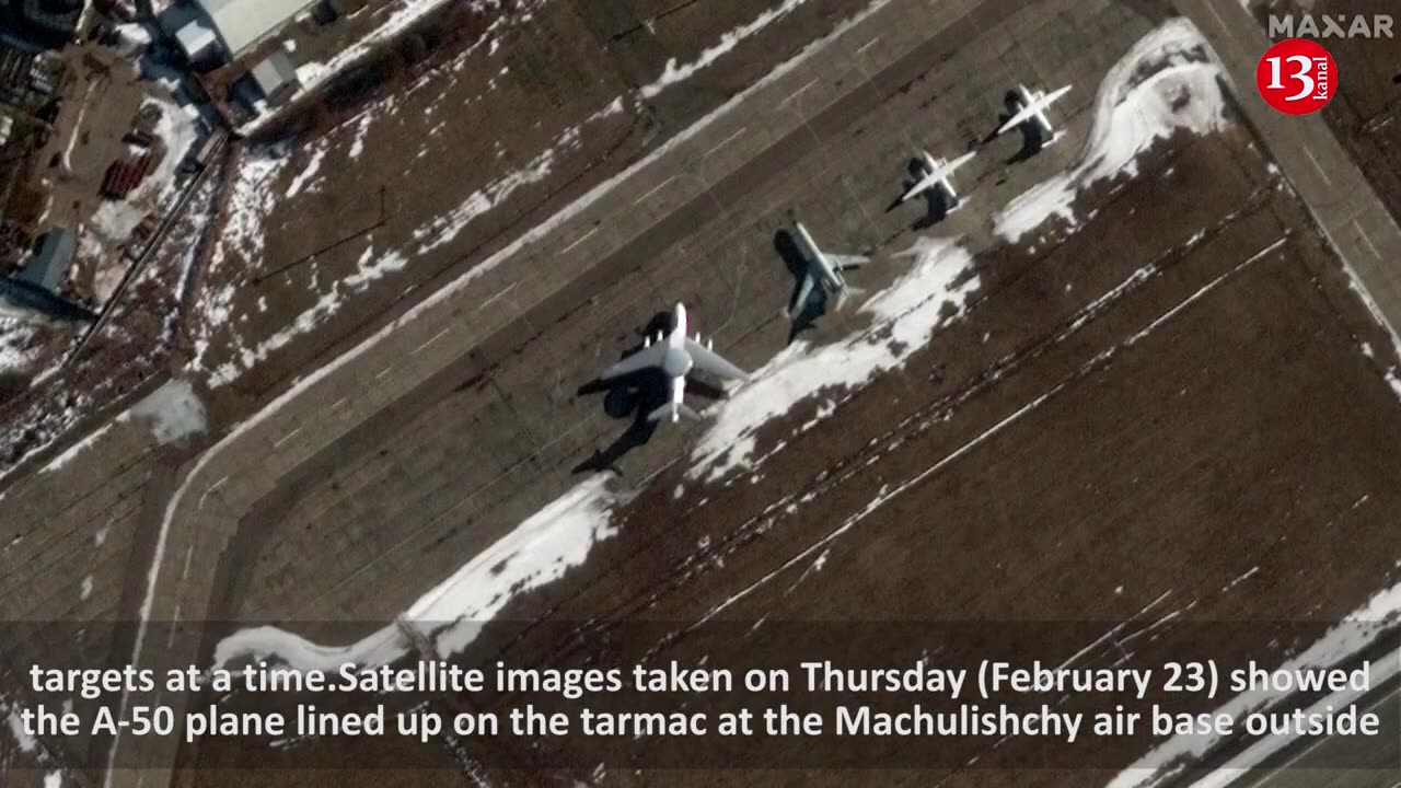 Satellite images show Belarus airfield before alleged attack on Russian military aircraft