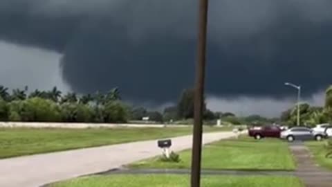 Another tornado spotted near clewison, florida which is less than an hour from palm beach...