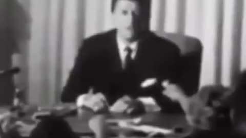 Every American Needs to Hear Ronald Reagan Talking to Media About Riots