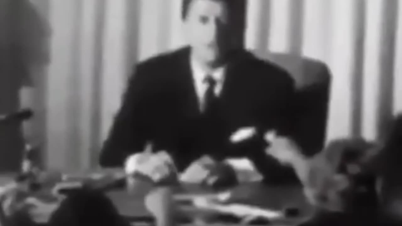 Every American Needs to Hear Ronald Reagan Talking to Media About Riots