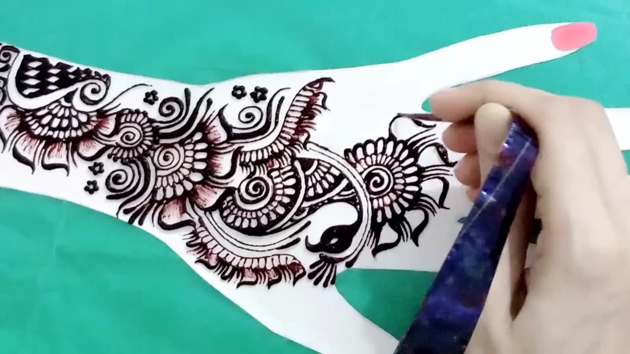Full hand mehndi beautiful designe