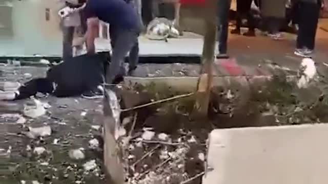 Aftermath of bomb explosion in Constantinople