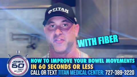 #TitanMedical 60 Second Series - How to improve bowel movements!