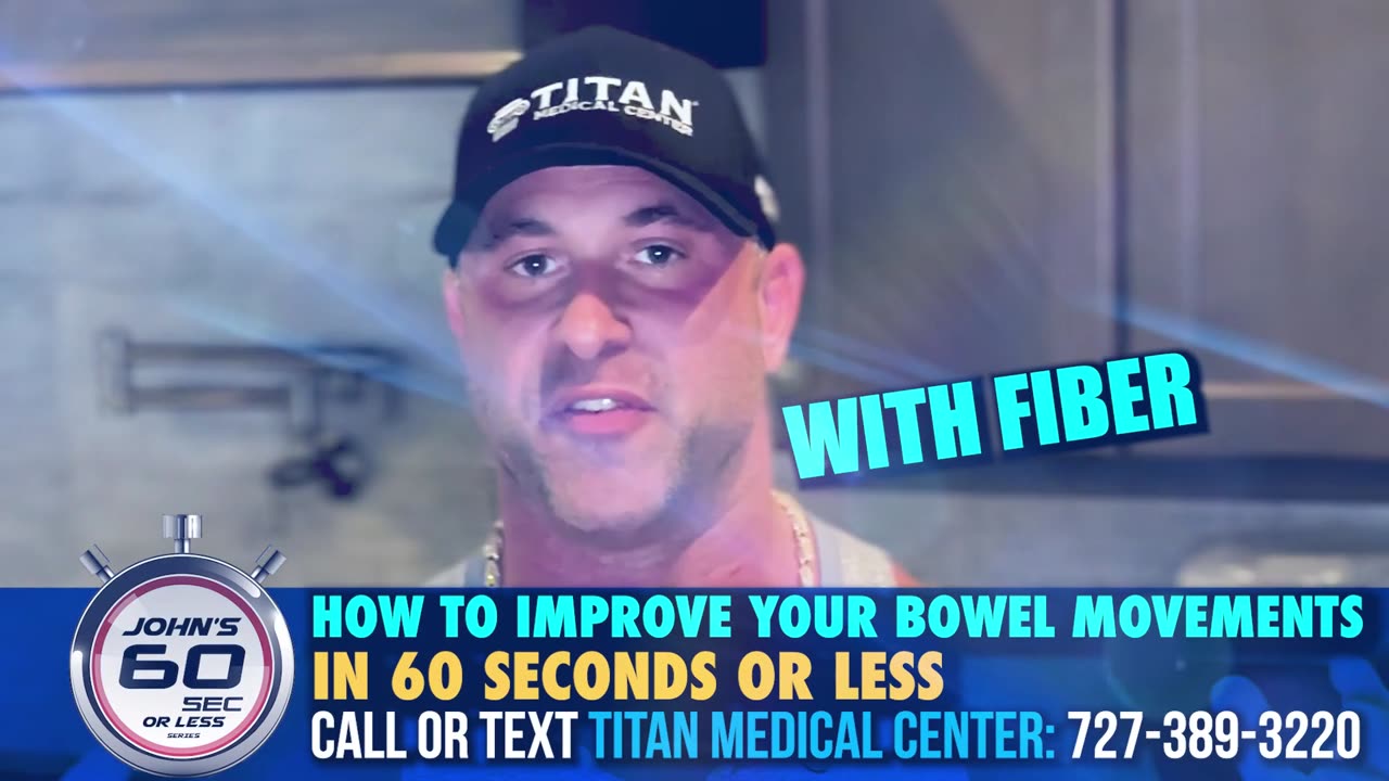 #TitanMedical 60 Second Series - How to improve bowel movements!